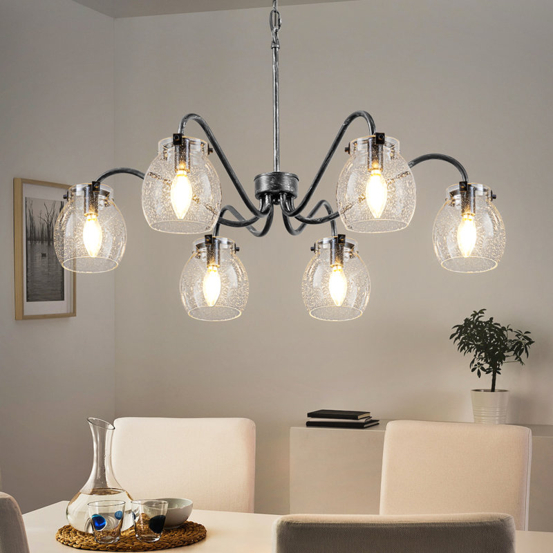 Boyu 6 - Lustre linéaire moderne à abat-jour pour îlot de cuisine