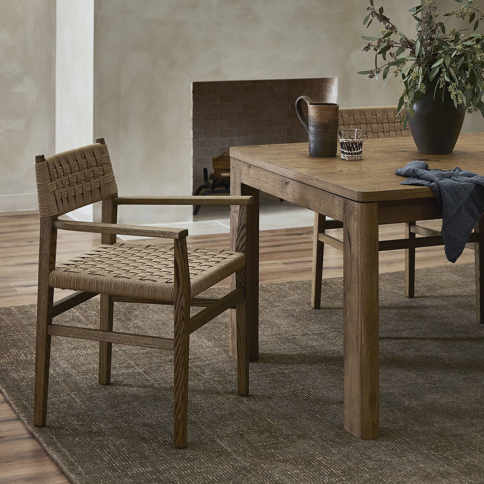 Mallory Oak Dining Armchair