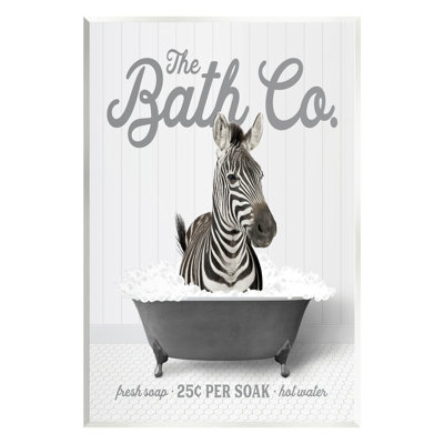 " Bubble Bath Zebra " by Lettered And Lined