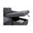 Queribus Dark Gray Reversible Sleeper Sectional Sofa With Storage Chaise
