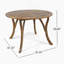 Ensemble repas d'extérieur - table Hermosa en bois d'acacia de qualité supérieure et chaises en osier avec coussin crème pour une expérience culinaire confortable, convient aux grands rassemblements (1 table + 4 chaises)