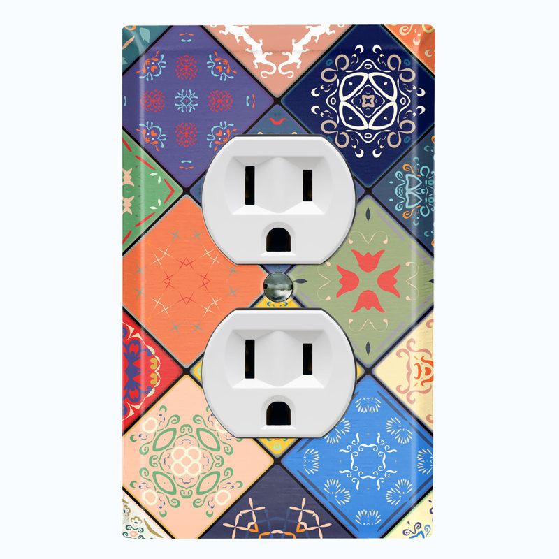 Patterned 1 - Gang Standard Wall Plate
