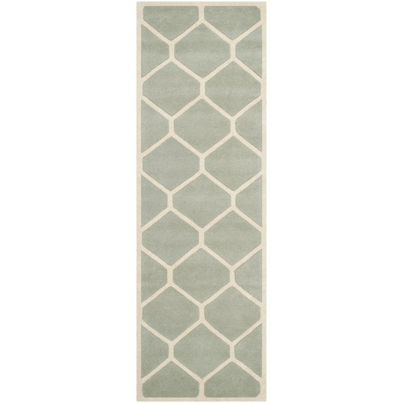 Chatham Hand Tufted Wool Geometric Rug, Runner 2'3" x 7'