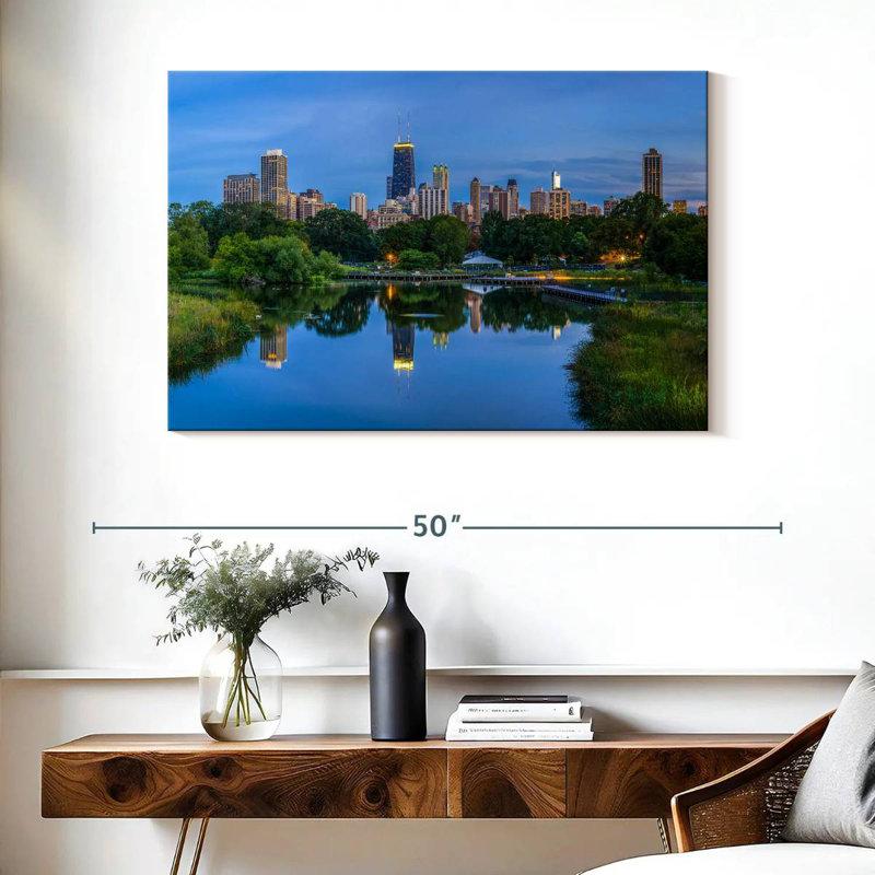 Sirci Chicago depuis Lincoln Park, H 26 po x l 39 po