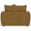 Fauteuil assorti en cuir italien de 51 po de large Dazia