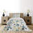 Watercolor Farmhouse / Country Polyester Floral Coverlet-41893906-105471497