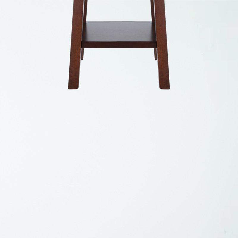 Bublitz Walnut High Table with Shelves