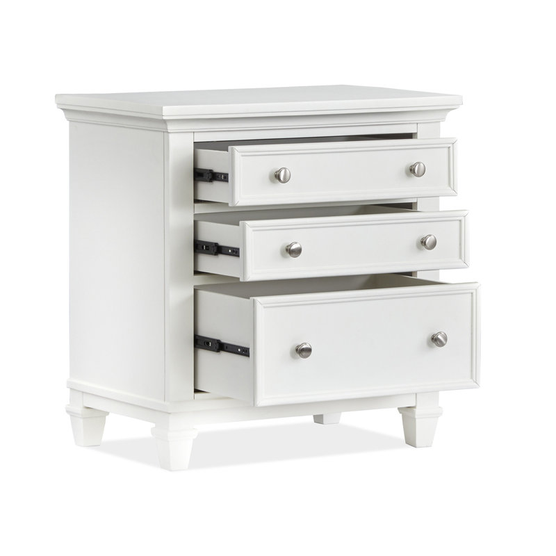 Table de chevet blanche, Blanc
