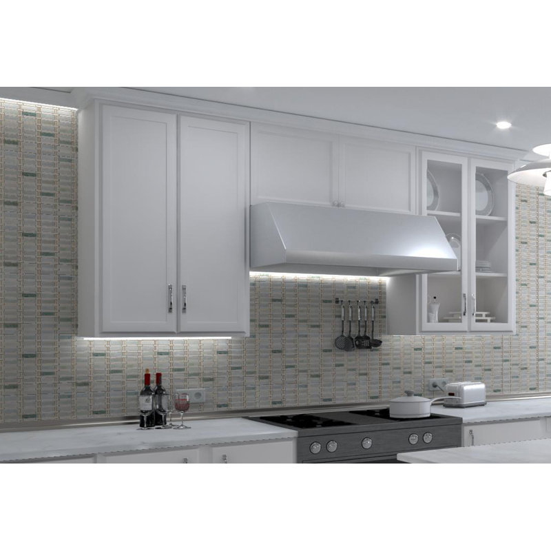 Evon 1" x 4" Natural Stone Mosaic Sheet Kitchen Backsplash, Bathroom, Shower, Pool, Wall and Floor Tile