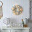 Couronne d'épinette artificielle blanche 18 po pré-éclairée