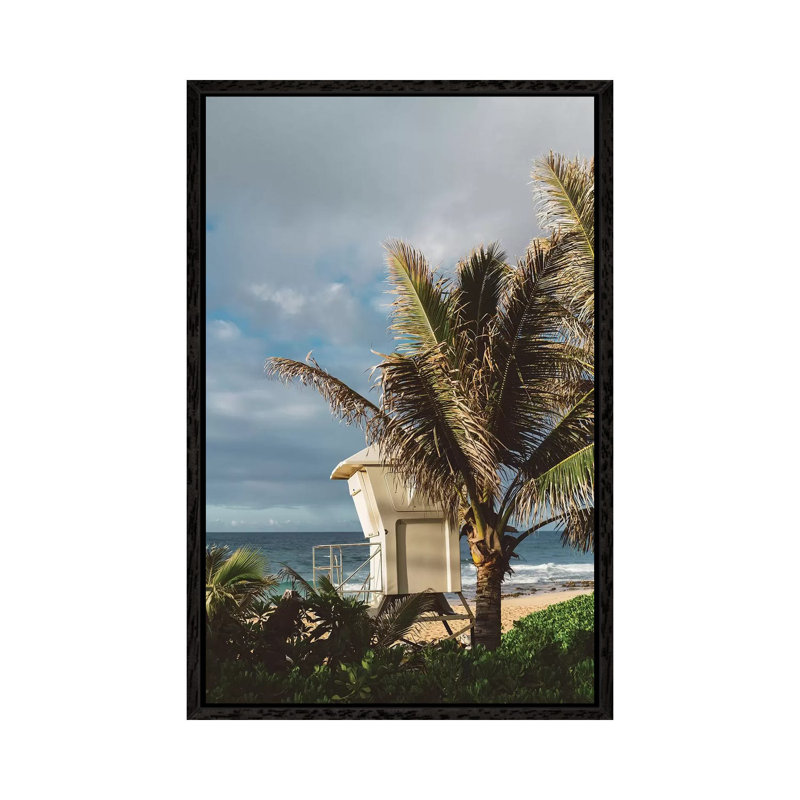 Hawaii Lifeguard Post 1 Piece Wall Art on Canvas, 101.6cm H x 66.04cm W x 3.81cm D, Black Framed