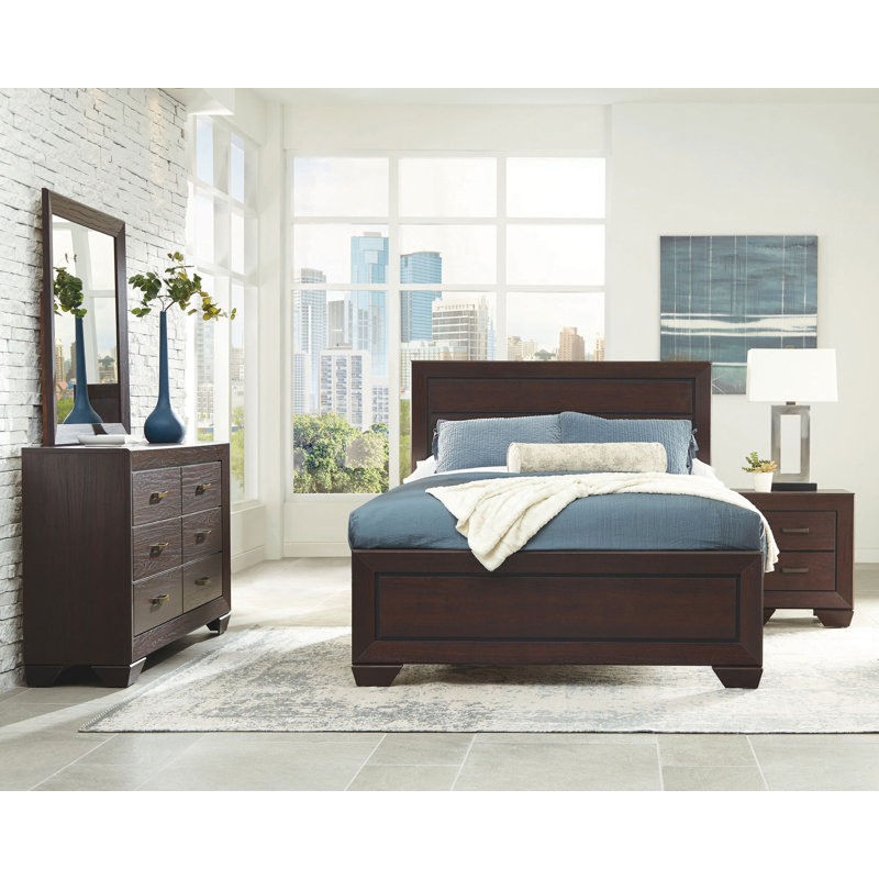 Brookes 4-piece Eastern King Bedroom Set Dark Cocoa