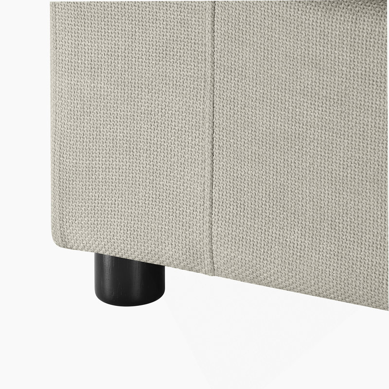 Fauteuil en velours côtelé Chelsea, Beige