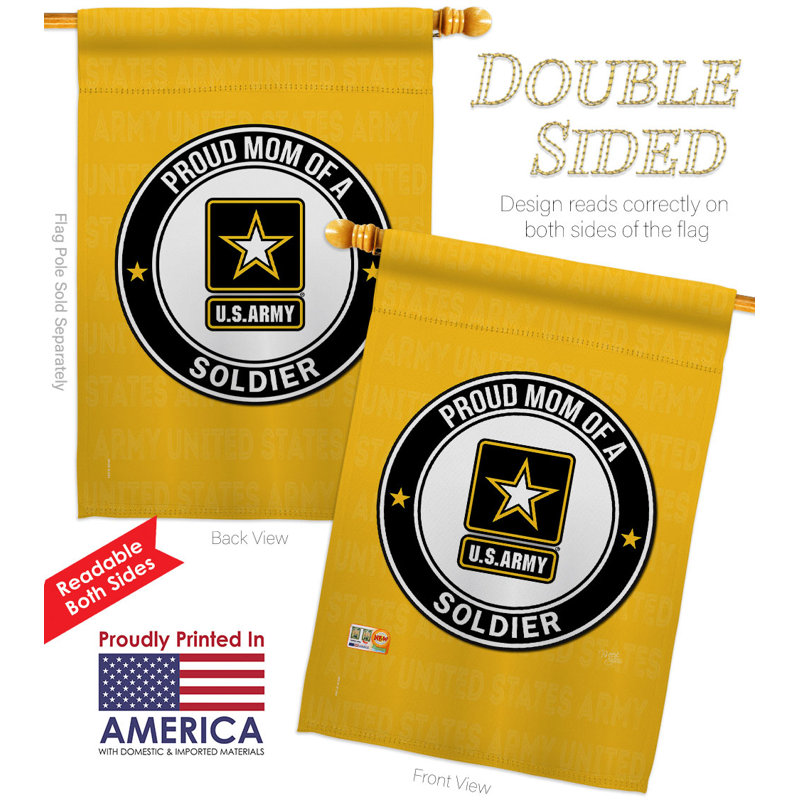 Double Sided 40'' H x 28'' W Polyester House Flag