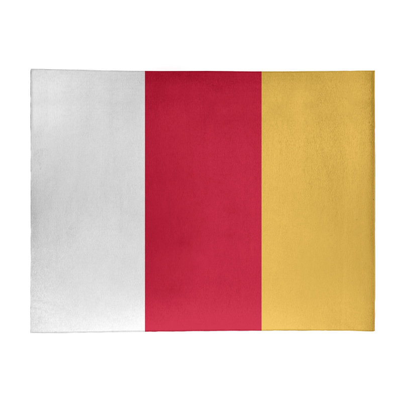 Tapis de zone rouge/jaune, Rectangle 8 pi x 10 pi