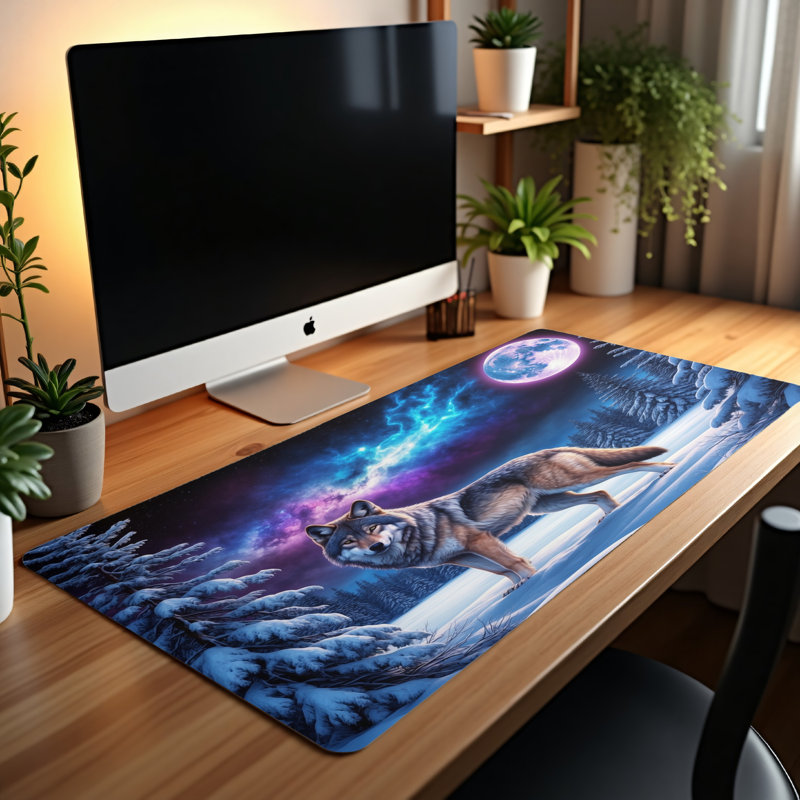 Polyester Desk Pad, 14.4x12.1