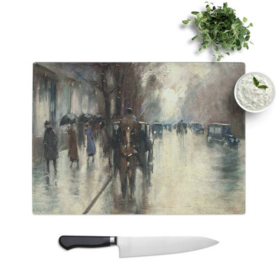 Under the Lime Trees by Lesser Ury Chopping Board