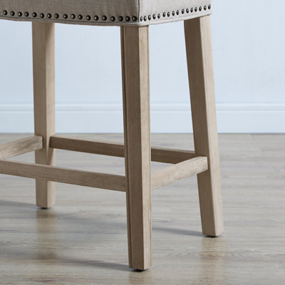 Midsomer Upholstered Counter Stool with Solid Wood Frame