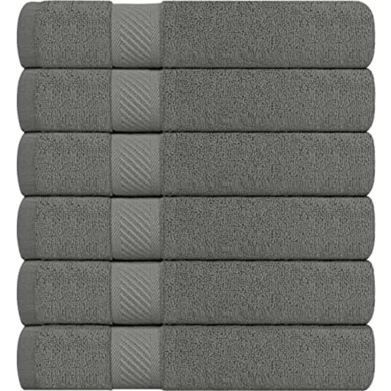 18 Pack Bath Towel Set (24 X 48 Inches), 500 GSM 100% Ring Spun Cotton Medium Lightweight And Highly Absorbent Quick Drying, Premium Towels For Hotel, Spa And Bathroom