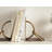 Chenery Two-Piece Metal Bookend Set for Bookshelf Decor in Living Room or Bedroom-737494403