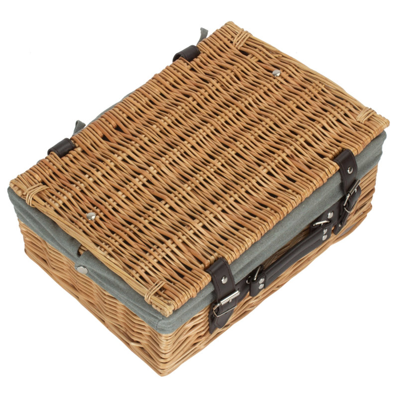 Bay Isle Home Decorative Basket, 1404, 15" x 36" x 26", Buff/Grey