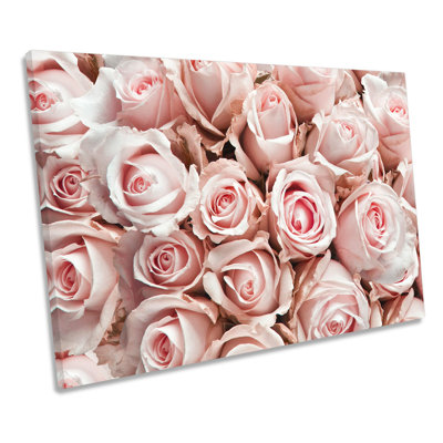Vintage Floral Roses Bouquet - Wrapped Canvas Art Prints