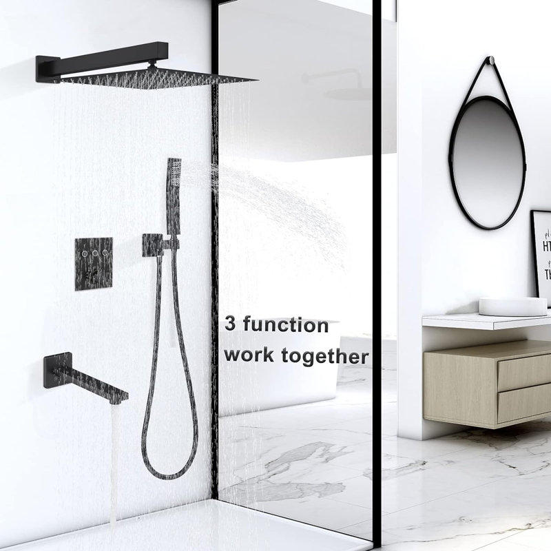 Système de douche thermostatique complet avec valve brute