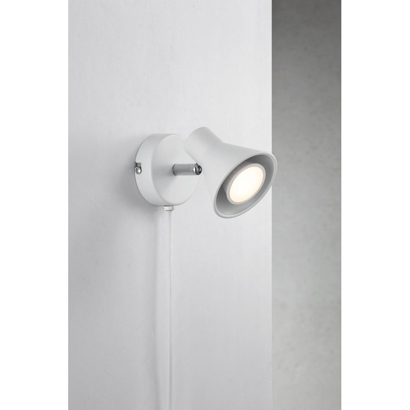 Aube Plug-in Spotlight, White