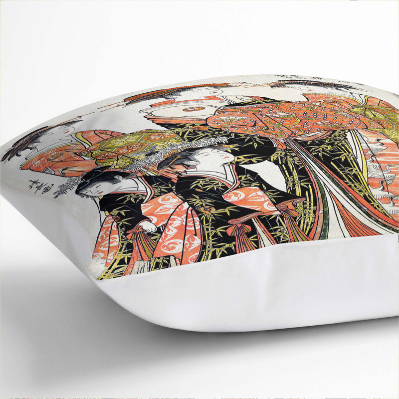 Square Cushion, 40cm H x 40cm W x 15cm D, White