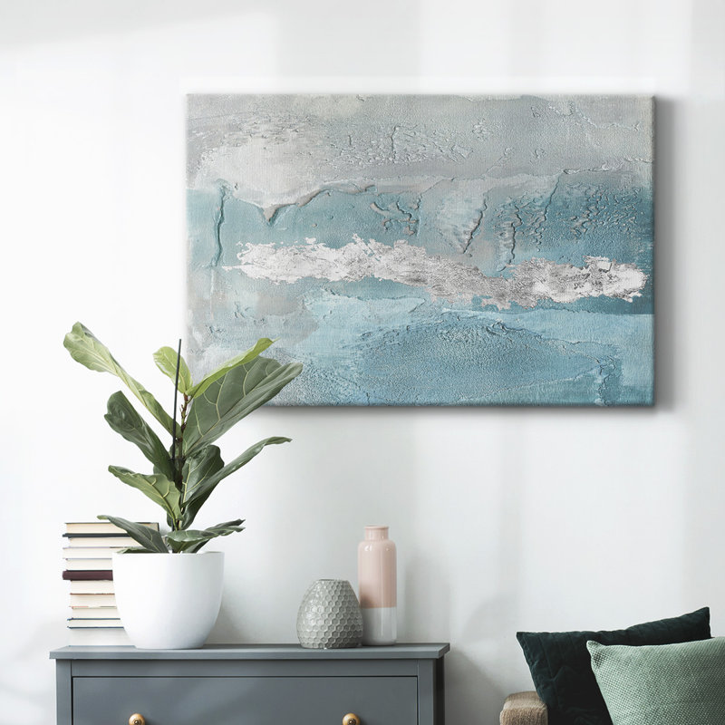 «Blue Mist II», toile tendue avec châssis, H 12 po x l 18 po