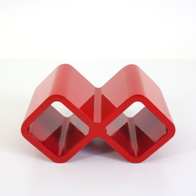 2 Piece Cube Shelf, Red