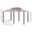 4m x 3m Pavillon Kattie Made of Steel