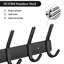 2 Pack Wall Mounted Coat Rack With 6 Double Hooks, Coat Hooks For Wall,-980040105