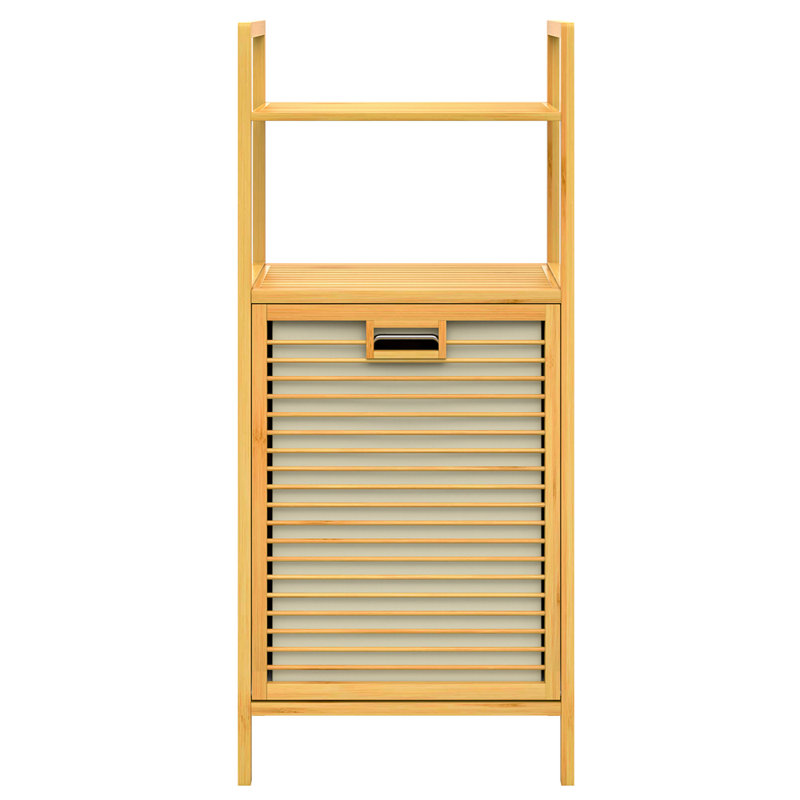 Nalis Solid Wood Freestanding Bathroom Cabinet