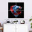 Poisson bleu et rouge Betta-538448662