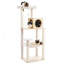 Arbre à chat 56,3 pouces en bois multi-niveaux recouvert de sisal