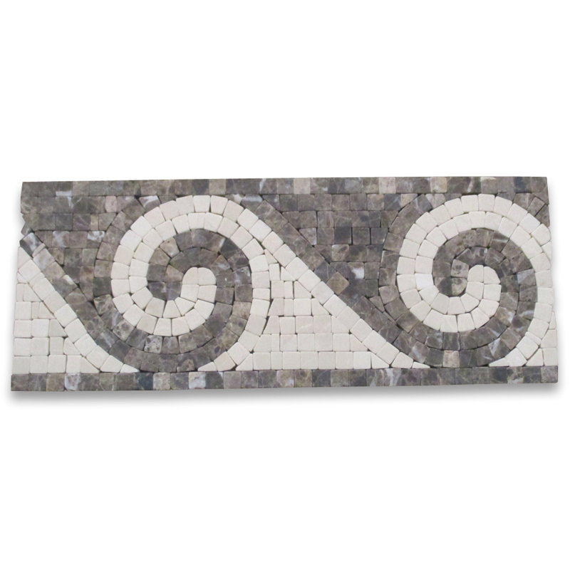4.75 in. x 12 in. Marble Tile