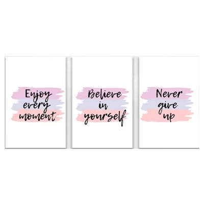 3 Piece Wrapped Canvas Wall Art