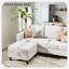 Canapé rembourré 78 "avec repose-pieds-240646828
