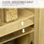 Buffet avec portes en rotin Boho