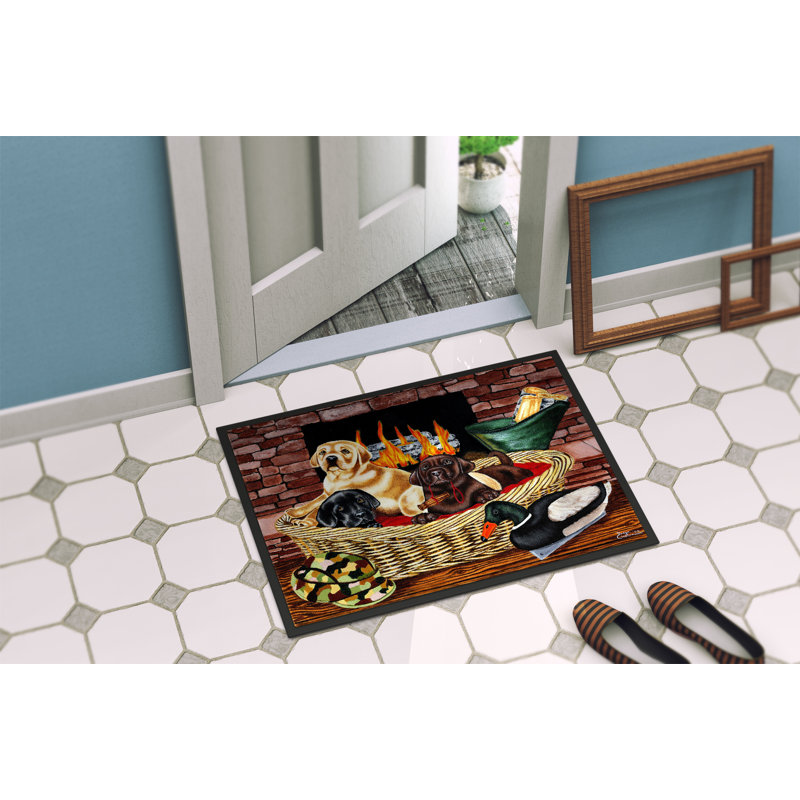 Tapis de porte antidérapant pour l'extérieur The prochaine génération Labrador, 2 pi x 3 pi