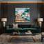 Art mural sur toile brun, "Coastal Modern Beach Life"-1586233805