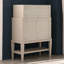 Armoire d'appoint en bois massif gris clair