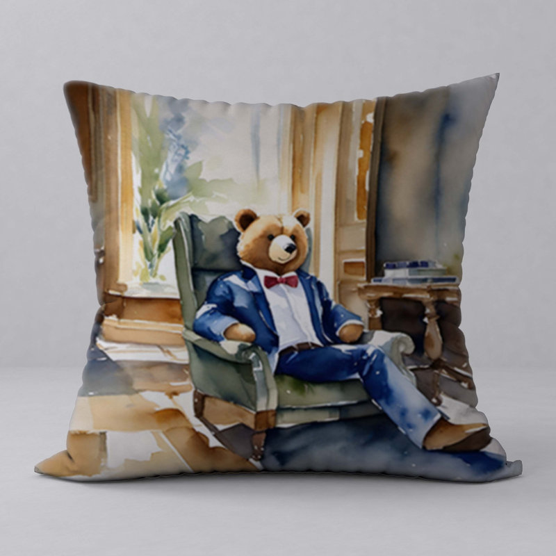 Coussin abstrait réversible Abstract