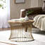 Table basse en bois de manguier et en fer