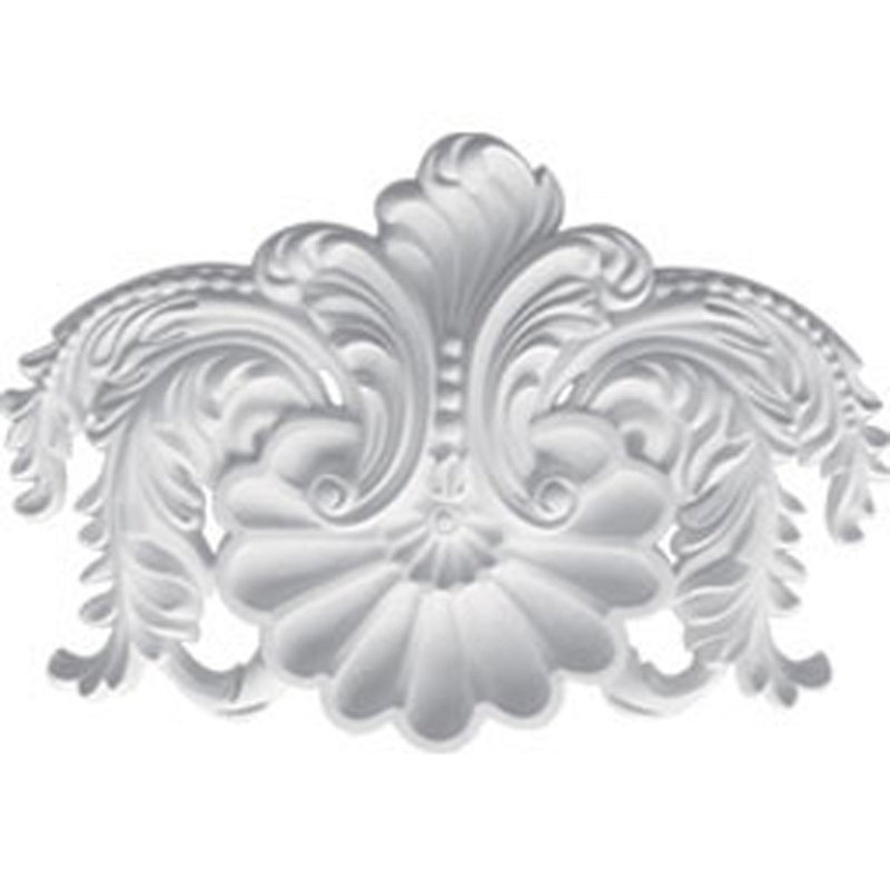 White Polyurethane Shell Crown Onlay Scroll