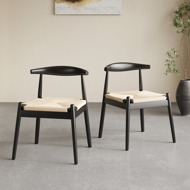 Chaise de salle à manger Gering, Beige/noir