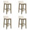 Ensemble de 4 tabourets de bar Annikah