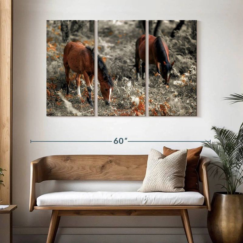 Brampt Horse Trails II, 32" H x 50" W