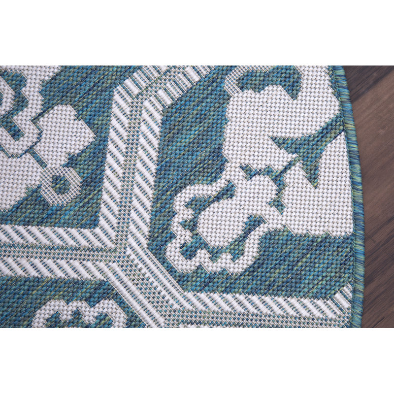 Swisher Geometric Indoor / Outdoor Rug, Rectangle 5'2" x 7'6"